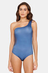 Coucou Slip-On Bodysuit - Navy Peony — thumbnail 1